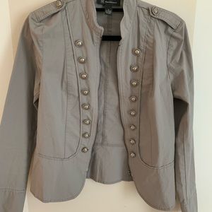 Grey INC Zip-Up Jacket with Button Detail